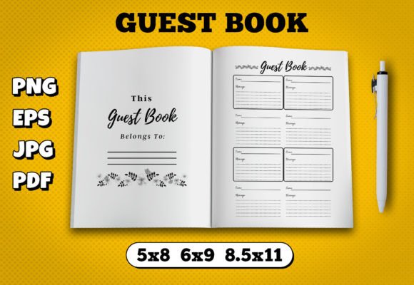 Download Guest Book Interior Kdp - Guest book interior Collection