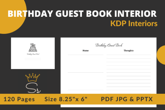 Download Birthday Guest Book Interior - Premium Resources