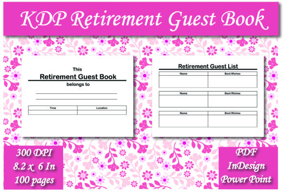 Download KDP Retirement Guest Book Interior - Guest book interior Collection