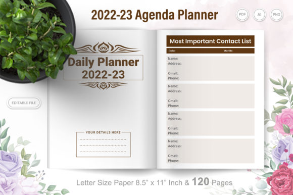 Download 2021-2022 Agenda Planner Template - Agenda Collection