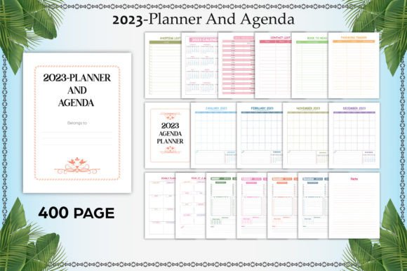 Download 2023 Planner and Agenda KDP Interior - Agenda Collection