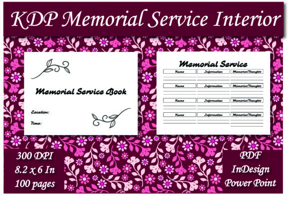 Download KDP Memorial Service Guest Book Interior - Guest book interior Collection